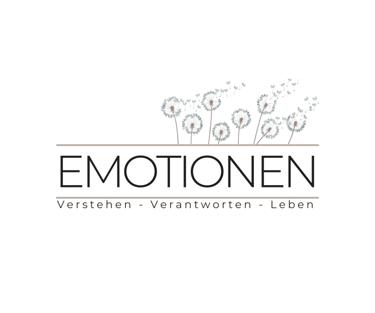 Logo mit dem Wort "EMOTIONEN" und dem Slogan "Verstehen – Verarbeiten – Leben".