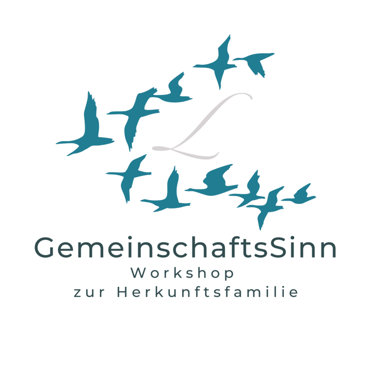 Logo mit stilisierten Vögeln und dem Text "GemeinschaftsSinn".